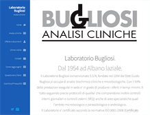 Tablet Screenshot of laboratoriobugliosi.com